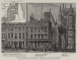 Het Voorgestelde Monumentale Kapel in Westminster door Henry William Brewer